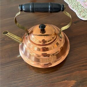 Coppercraft copper Tea Kettle with Black Handle EUC